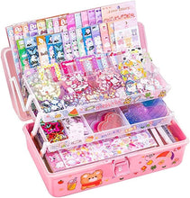 Load image into Gallery viewer, Fun and Educational Goo Card Sticker Kit for Creative Girls - 10.62" x 6.69"