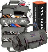 Load image into Gallery viewer, Compact Heavy-Duty Tool Roll-Up Bag with 6 Detachable Pouches - Lightweight