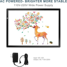 Load image into Gallery viewer, Versatile A2 LED Light Box with Flicker-Free Technology for Artists &amp; Designers