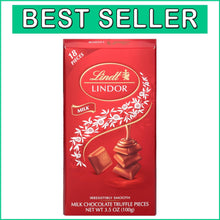 Load image into Gallery viewer, Indulgent LINDOR Milk Chocolate Bars with Melting Center - 12 Count Treat