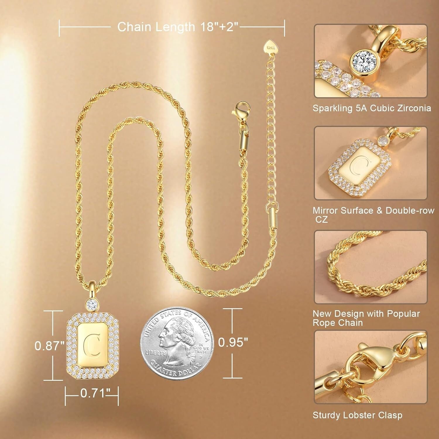 Unique Gold Filled Initial Necklace for Women - Your Name in Elegance & Style