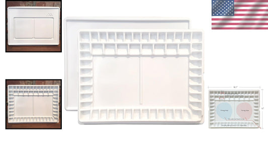 Aqua-Pro 51-Well Artist Palette with Lid & Zipper Bag - Spill-Resistant Design