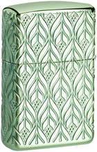 Load image into Gallery viewer, Refillable High Polish Green Brass Pocket Lighter - Perfect Gift Collection