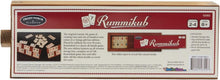 Load image into Gallery viewer, Rummikub Vintage Edition - All-Wood Storage Case &amp; 106 High-Quality Tiles