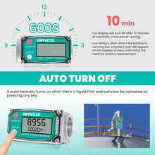 Load image into Gallery viewer, Compact 1 Inch Digital Flow Meter for Water, Diesel, Gas &amp; More - 3/4 Adapters