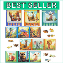 Load image into Gallery viewer, Magnetic Dinosaur Puzzles for Children 3-8 – Perfect for Road Trip Entertainment