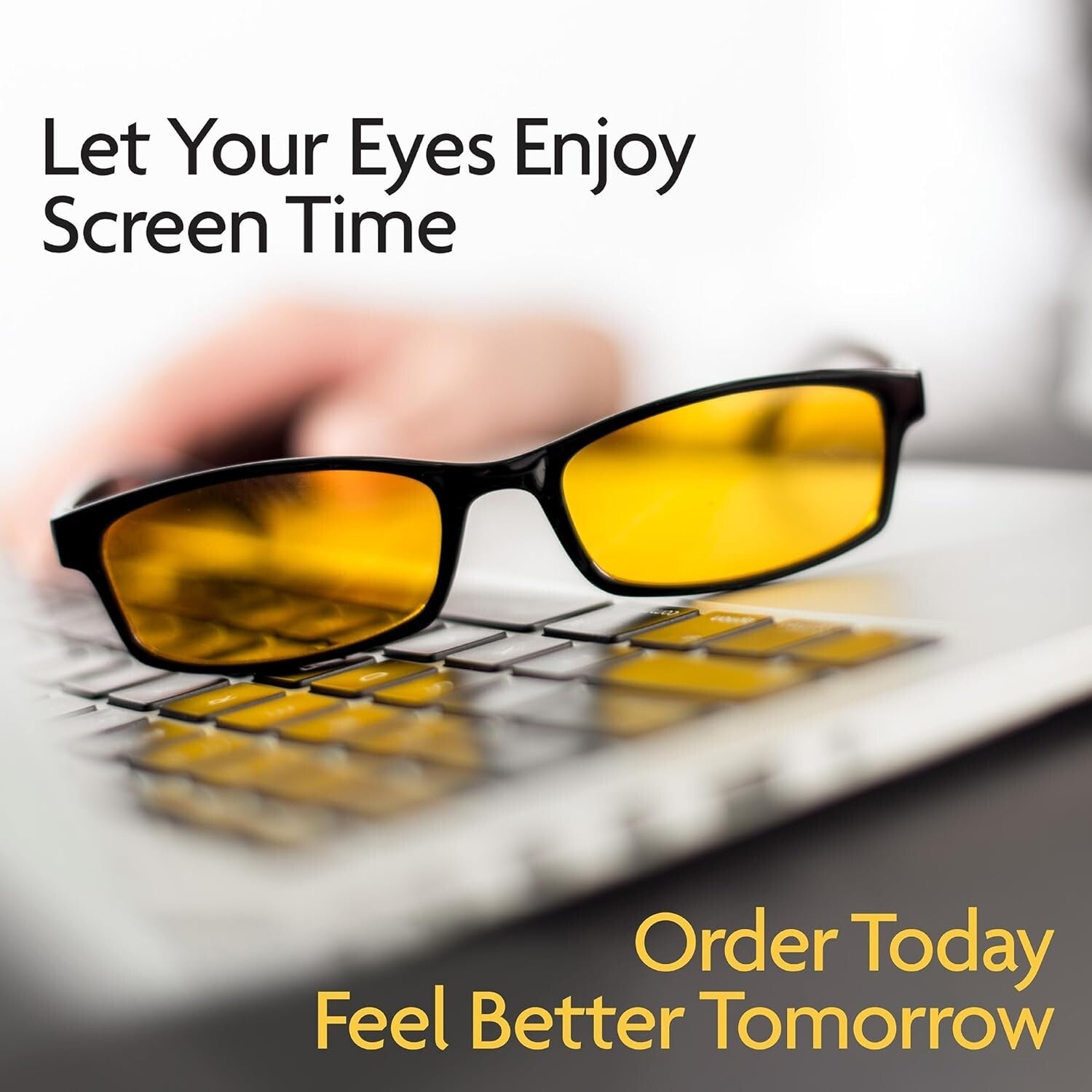 Lightweight Anti-Glare Blue Light Glasses for Men & Women - Vision Enhancement