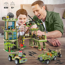 Load image into Gallery viewer, Multi-Function Military Toy Set - 830 Pieces for Kids Aged 6-12 with Storage Box