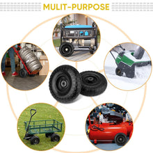 Load image into Gallery viewer, Smooth Rolling 13" Black Solid Tires - 2 Pack, Ideal for Wheelbarrows &amp; Carts
