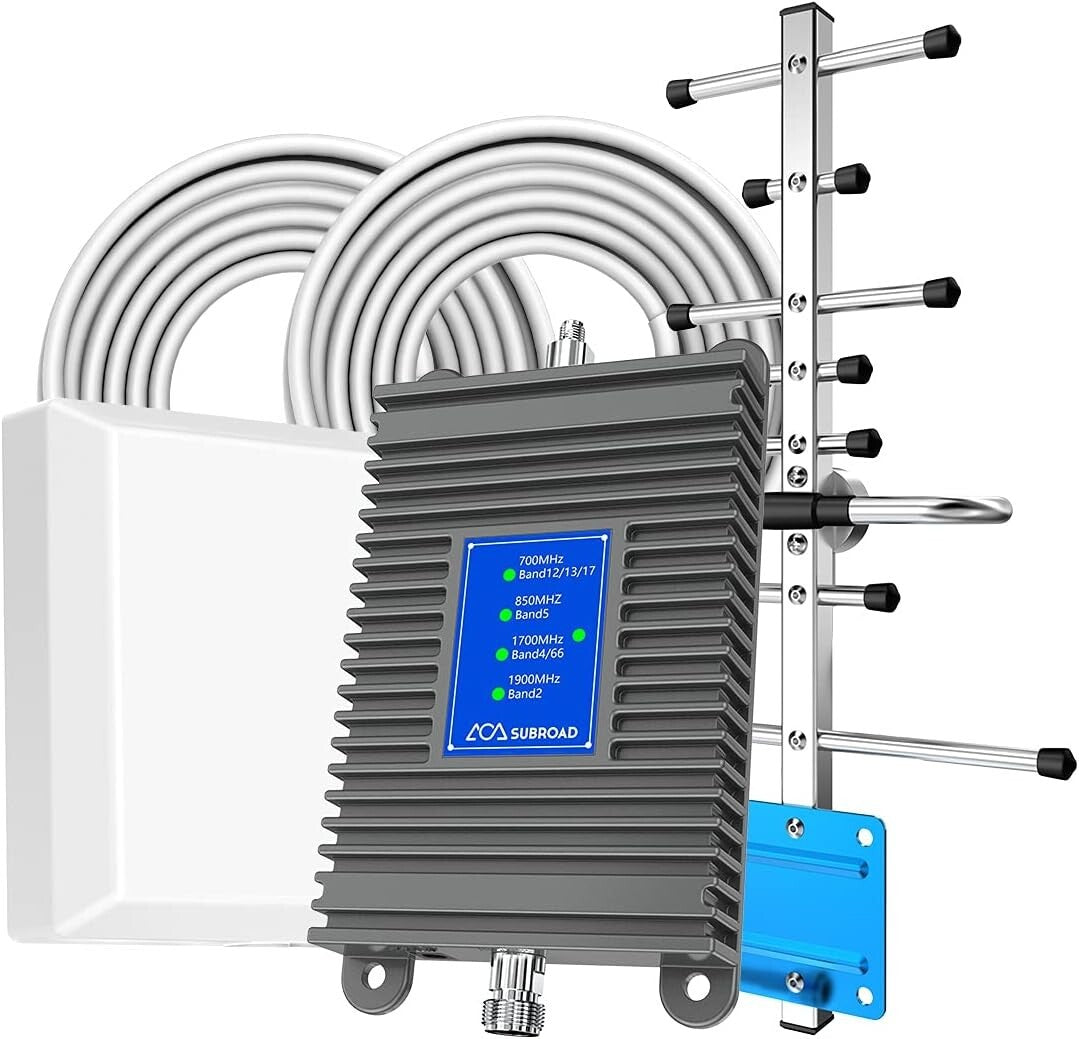 High-Gain Home Cell Phone Booster - Enhance 5G, LTE, and 4G Signals Effortlessly