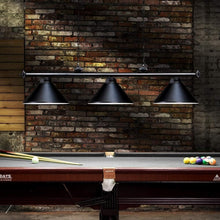 Load image into Gallery viewer, Modern Industrial Pool Table Chandelier with Durable Metal &amp; Instant On Feature