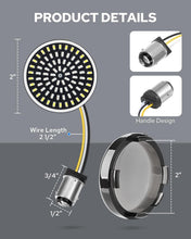 Load image into Gallery viewer, Super Bright 1157 LED Indicator Lights for Harley: Front &amp; Rear Smoke Lens Kit
