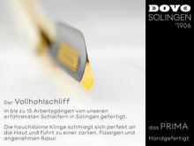 Load image into Gallery viewer, Luxury Straight Razor with Carbon Steel Blade &amp; Ebony Handle - 24K Gold Accents