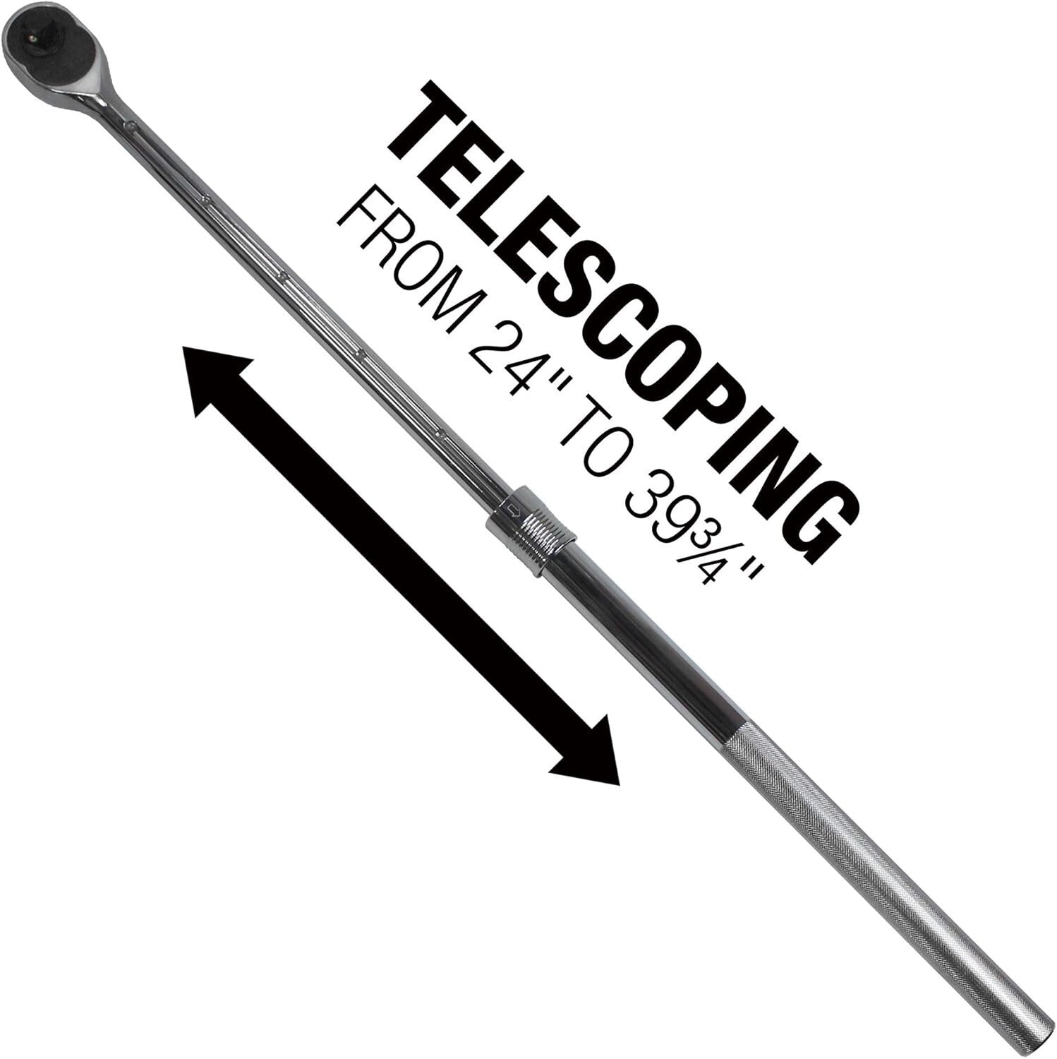 E-Z Red Heavy-Duty Extendable Ratchet - 25 to 40 Inches, No Batteries Required