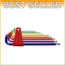 Load image into Gallery viewer, Precision Rainbow Metric Hex Key Set: 1.5mm to 10mm with Lifetime Guarantee
