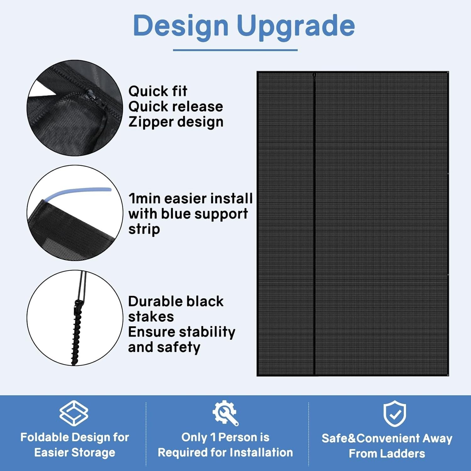 Lightweight RV Awning Shade Screen 9'x19'3'' - Ultimate Sun Protection & Comfort