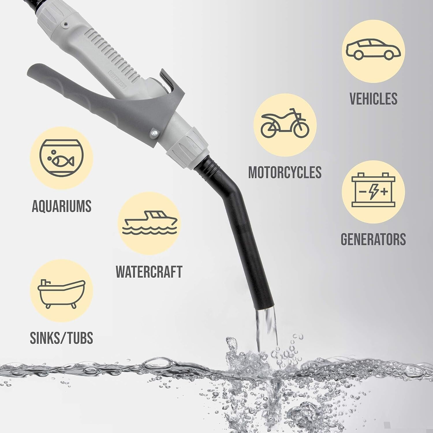 Powerful D Battery Liquid Transfer Pump – Extra Long Hose for All Cans & Liquids