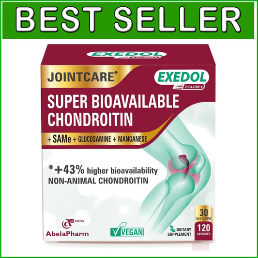 Advanced Chondroitin Glucosamine Capsules – 120 Vegan Joint Support Capsules