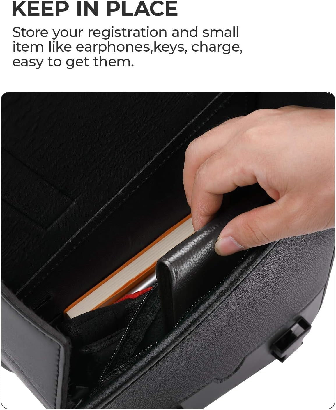 Compact 4L Hard-Shell Motorcycle Swingarm Bag for Sportster and Rebel Models