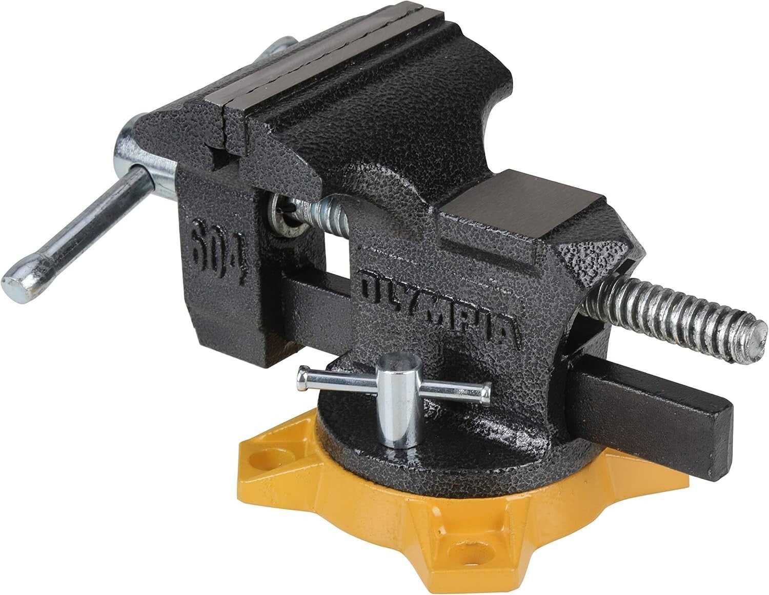 Olympia 4-Inch Bench Vise - Professional Quality with Heavy-Reinforced Base