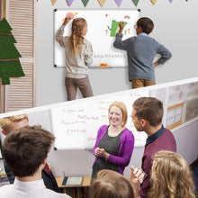 Load image into Gallery viewer, Flexibly Mounted Aluminum Whiteboard - Smooth Writing for Classroom &amp; Office