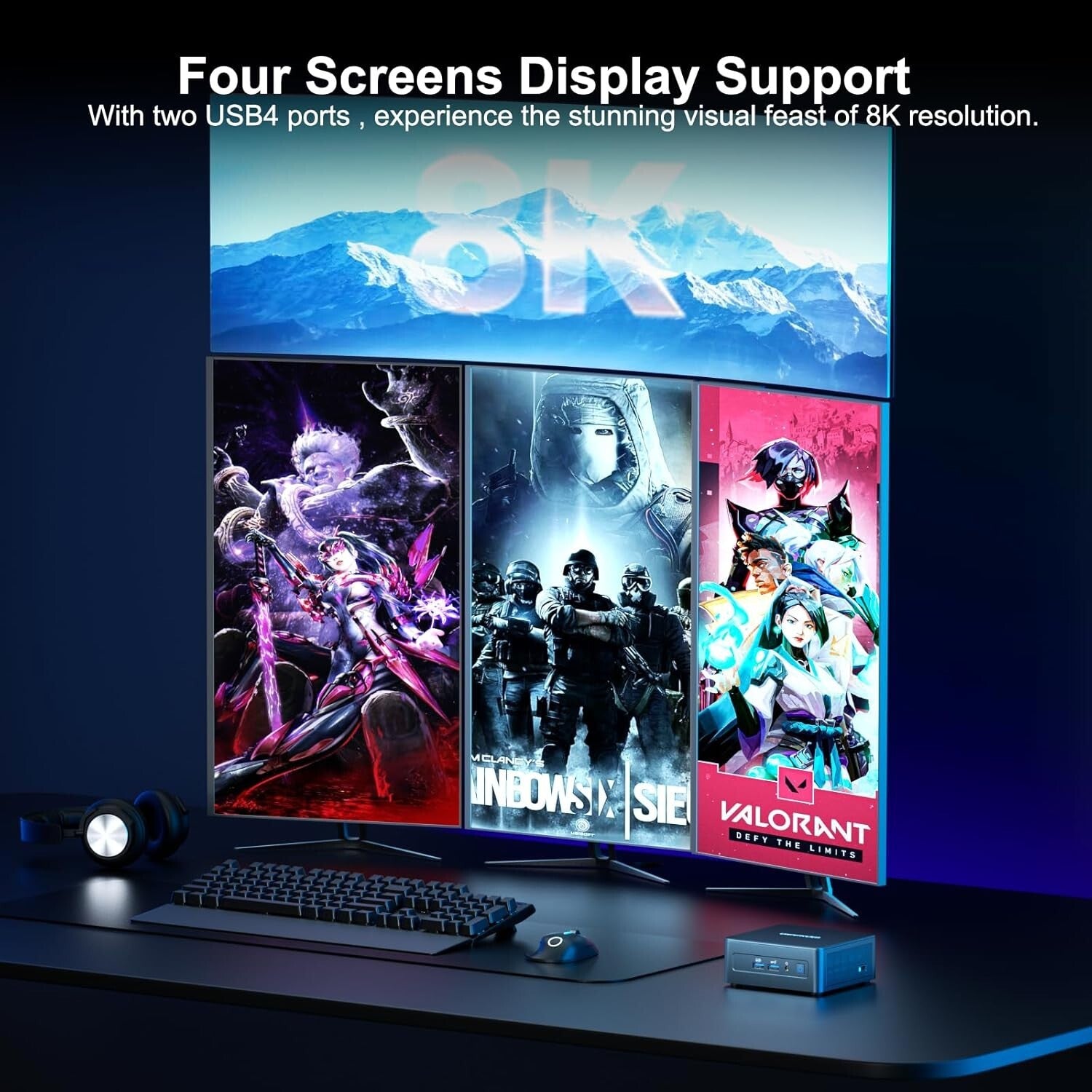 Compact Mini PC IT13 - 14 Cores, 5.4GHz Intel i9, 8K Support & Fast Wi-Fi 6E