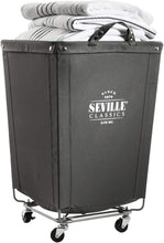 Load image into Gallery viewer, Heavy-Duty Rolling Canvas Laundry Basket - 100 lbs Capacity for Easy Transport