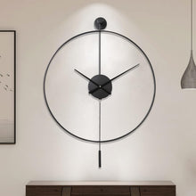 Load image into Gallery viewer, Oversized 23.6" Non-Ticking Wall Clock with Pendulum - Perfect for Living Rooms