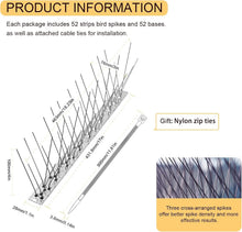 Load image into Gallery viewer, Weather-Resistant Bird Deterrent Spikes - 73.7 Feet, Ideal for Roofs and Gutters