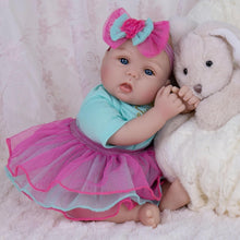 Load image into Gallery viewer, Handcrafted Reborn Baby Doll Girl - 18-Inch Soft Weighted Doll with Accessories