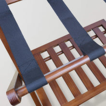 Load image into Gallery viewer, Elegant Walnut Luggage Rack - Sturdy Solid Wood with Convenient Double Levels