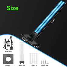 Load image into Gallery viewer, Germicidal UV-C Lamp with Spare Bulb for Home and Office Air Quality