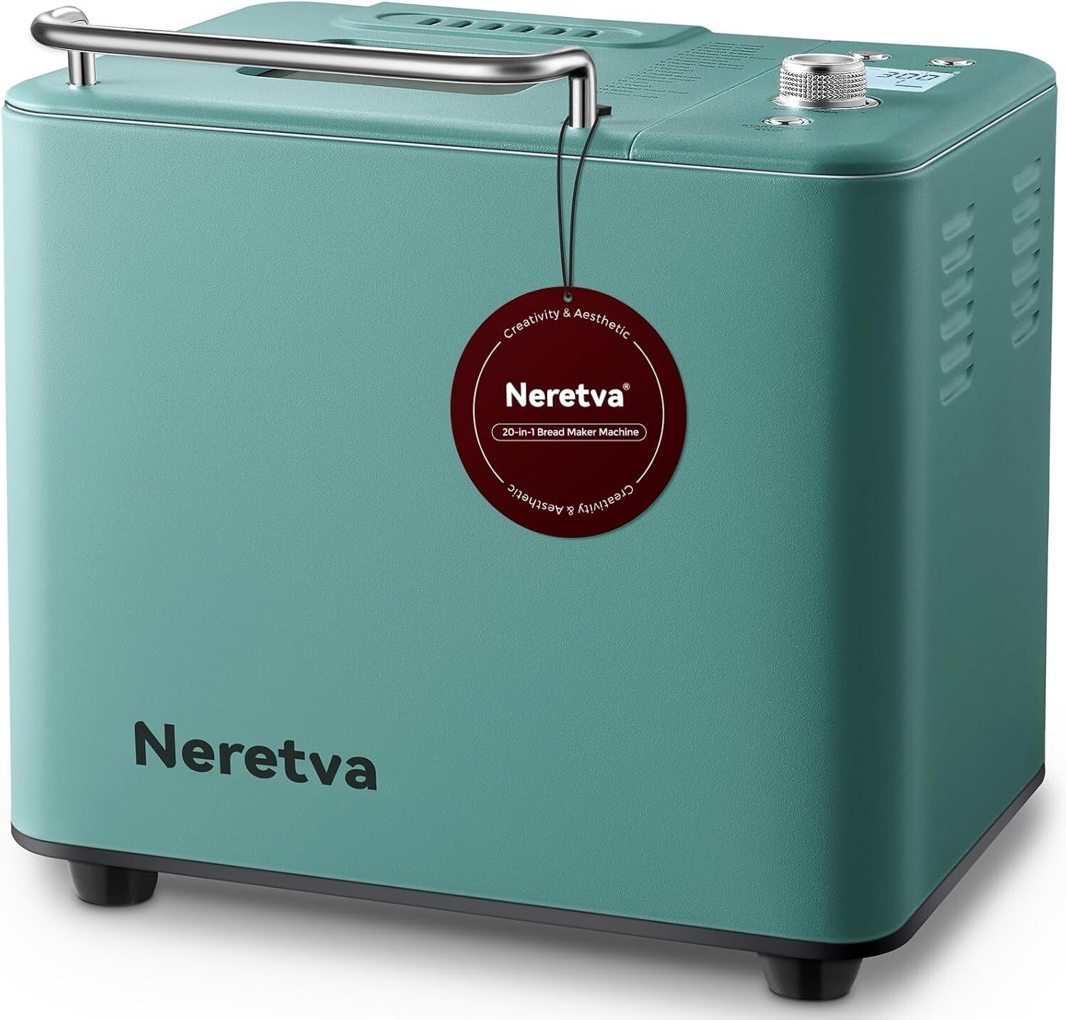Compact All-Metal Bread Maker - 550W Dual Heaters for Perfect Homemade Bread