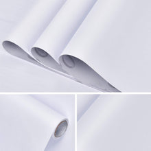 Load image into Gallery viewer, Large Coverage Self-Adhesive White Wallpaper - 15.7" x 39.4 Ft for Home Makeover