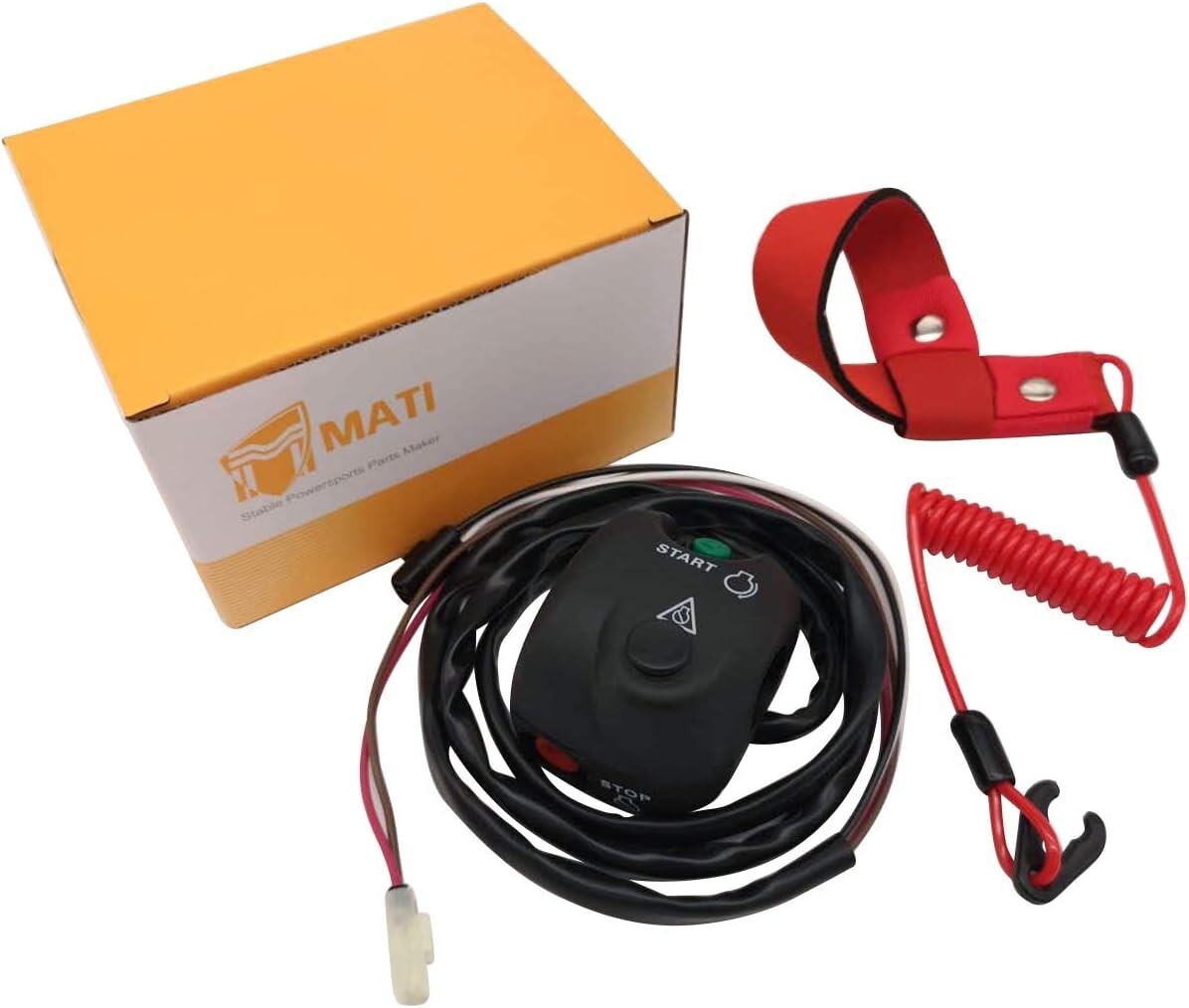Durable Yamaha WaveRunner Handlebar Kill Switch Box with Safety Lanyard Included