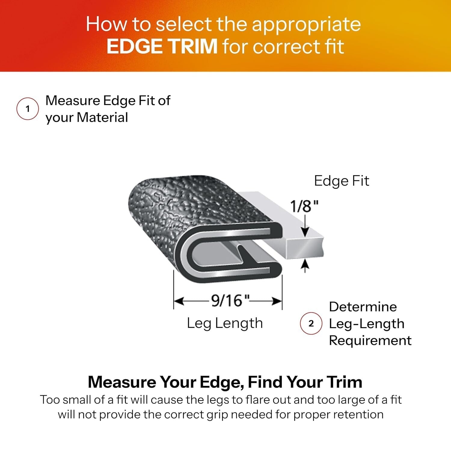 100’ Flexible Edge Trim with Aluminum Clips – Ultimate Solution for Sharp Edges