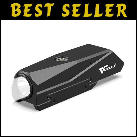 1450 Lumens Tactical Flashlight for Rifle - USB Rechargeable & Lightweight