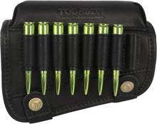 Load image into Gallery viewer, Lightweight Leather Cheek Rest with 8 Rifle Shell Holder for Optimal Accuracy