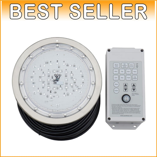Durable 10" LED Pool Light – Multicolor Options & Easy Flush Mount Installation