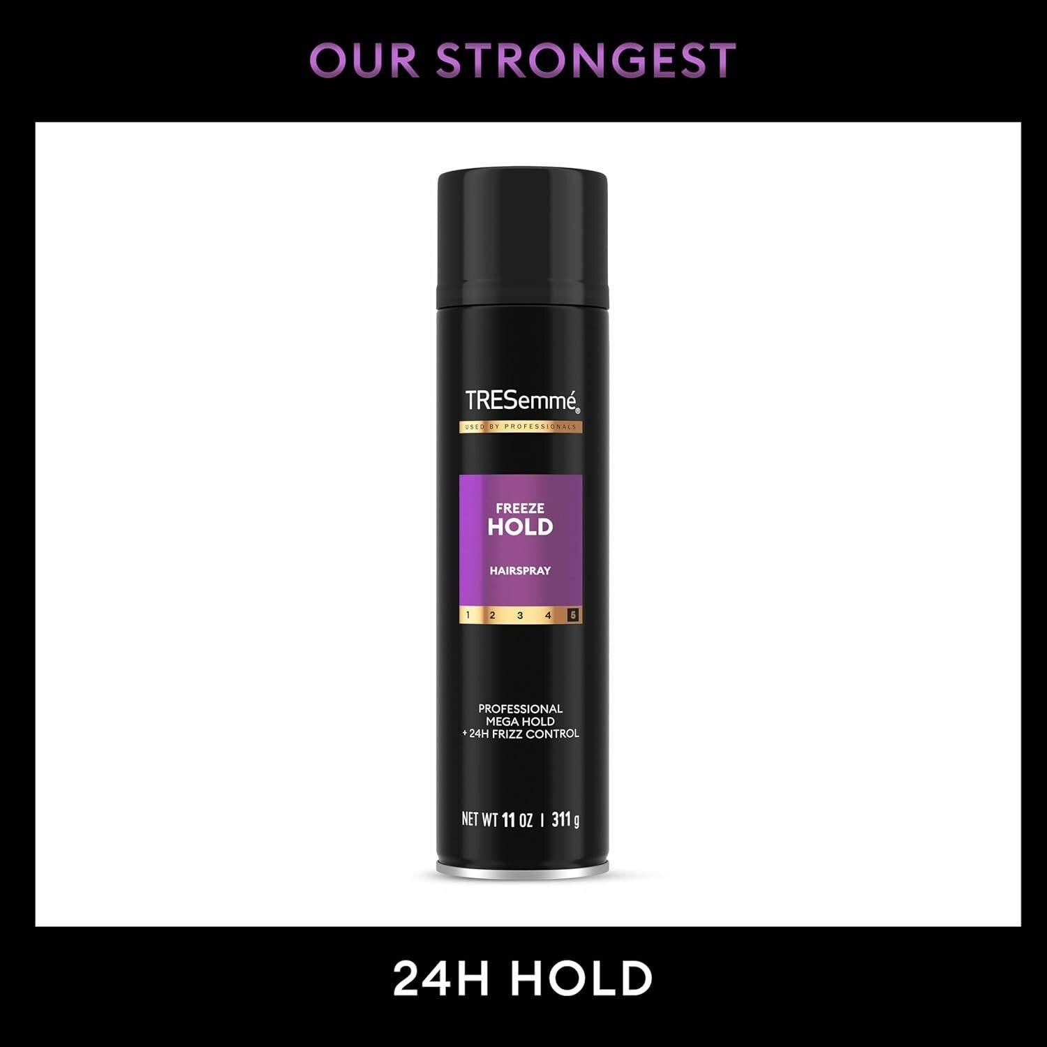 Cruelty-Free Freeze Hold Hairspray - 24-Hour Strong Hold for Humidity Resistance