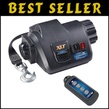 Load image into Gallery viewer, Heavy-Duty 10,000 lbs. Marine Winch with 15-Foot Strap for Effortless Loading