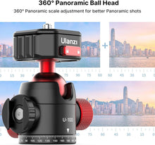 Load image into Gallery viewer, Professional 360° Rotating Ball Head with Quick Release for Tripods &amp; Cameras