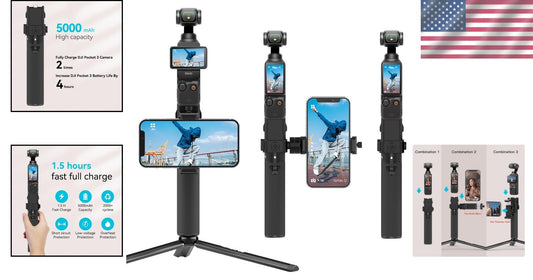 High-Speed Charging Power Stick with Tripod for DJI Osmo Pocket 3 & Smartphones