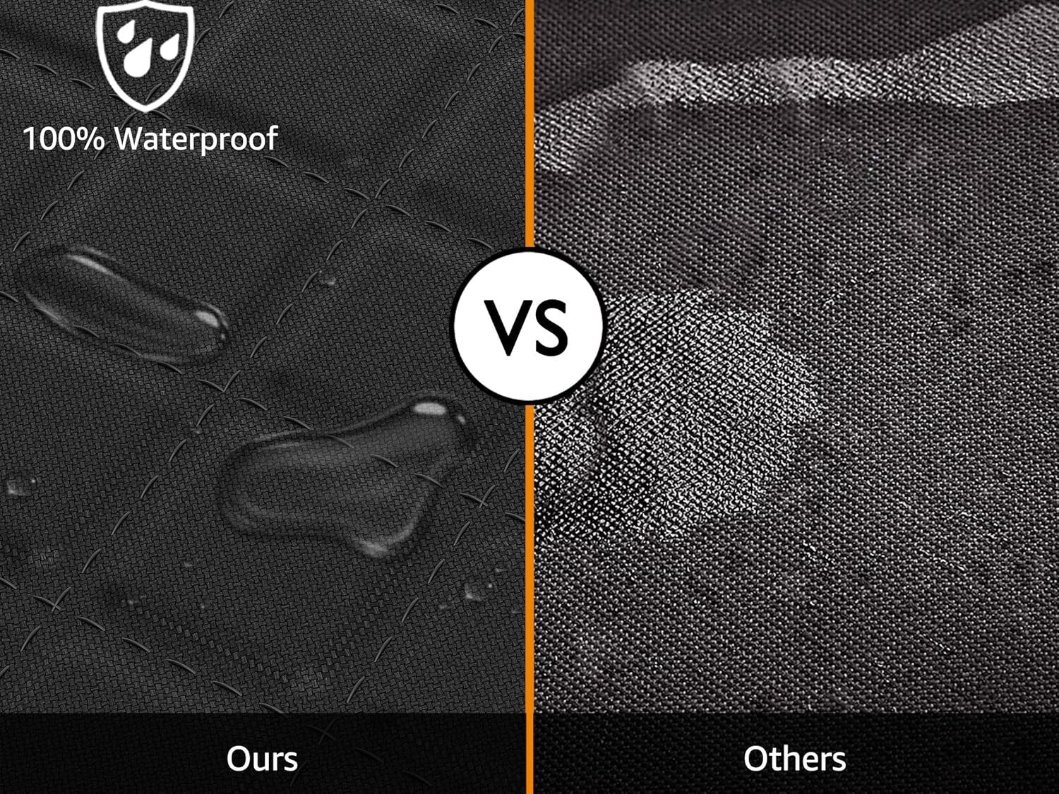 Universal Fit XXL Dog Back Seat Cover for Trucks - Hammock, Waterproof, Black