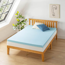 Load image into Gallery viewer, Luxury Twin XL 3-Inch Gel-Infused Memory Foam Mattress Topper for Sleep Upgrade