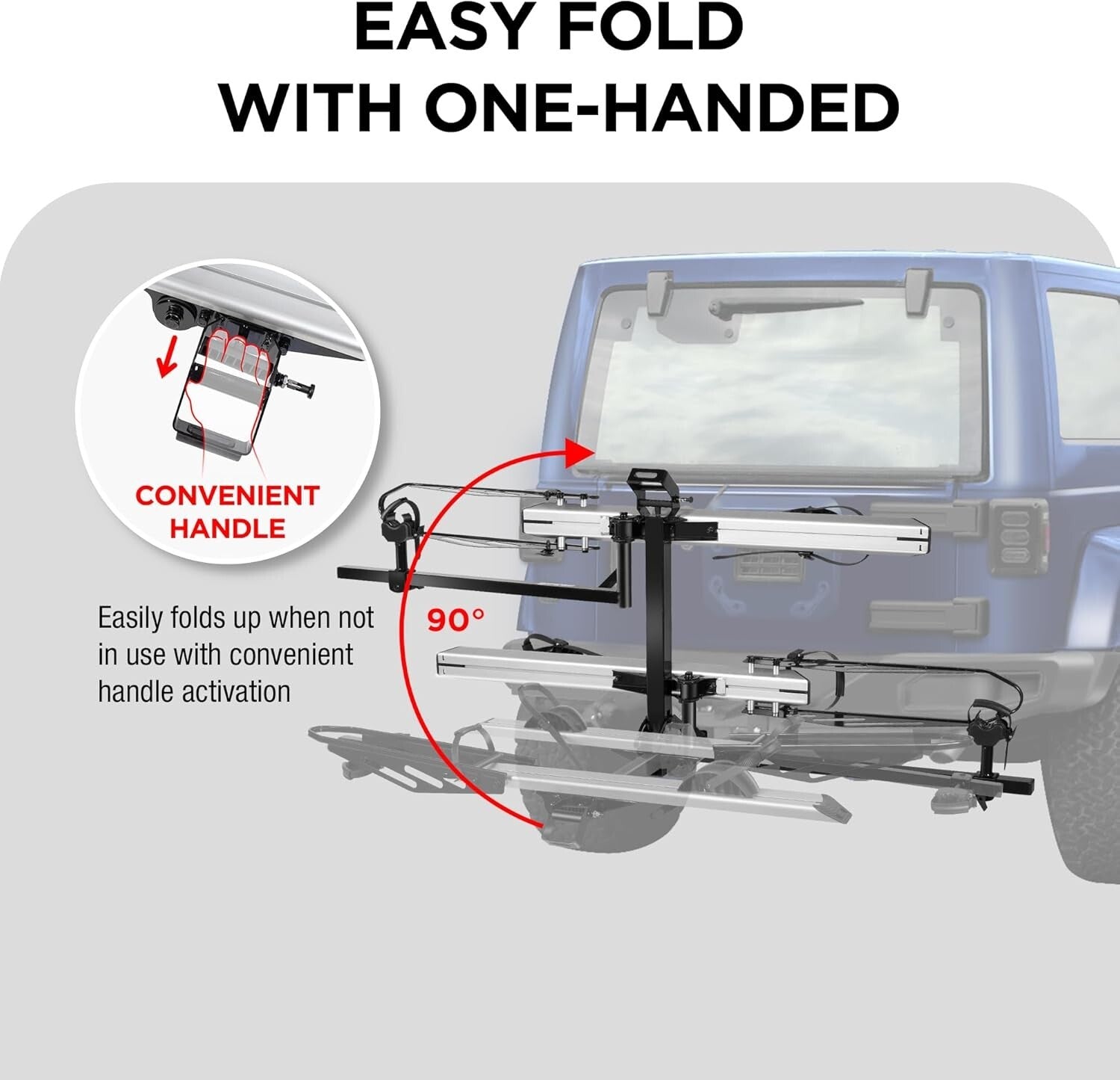 Heavy-Duty Hitch Mount Bike Rack for E-Bikes - Fits SUVs & RVs with 2” Receiver