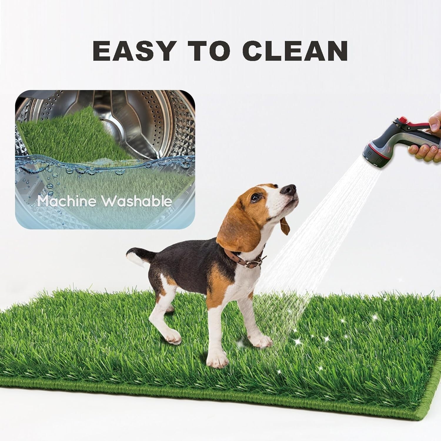 Spacious Indoor-Outdoor Dog Toilet: Ultra-Absorbent Grass Pad for Large Breeds