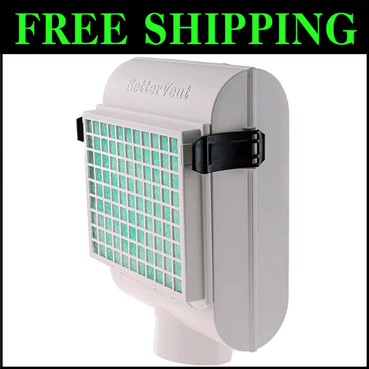 Wall-Mounted Indoor Dryer Vent with Double Filter System for Electric Dryers