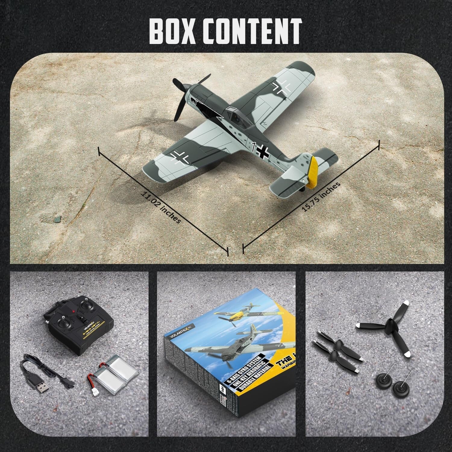 4CH RC FW190 Fighter Plane - Stable, Aerobatic, Ready-to-Fly Adventure