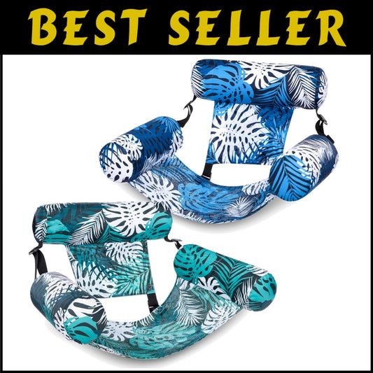 Comfortable Floating Lounge Chairs - 30”x16”x24” Inflatable Pool Noodles